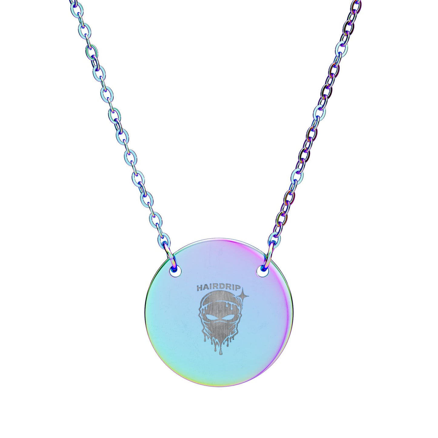 Engraved Circle Pendant Necklace – Custom Personalized Disc Jewelry