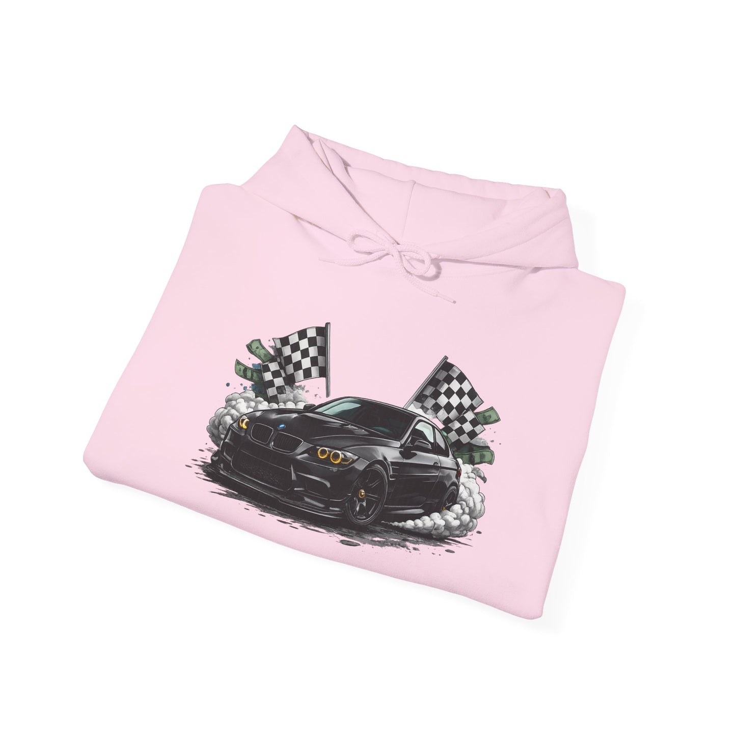 Racing Car Hoodie — Drip Mask Back Graphic Streetwear