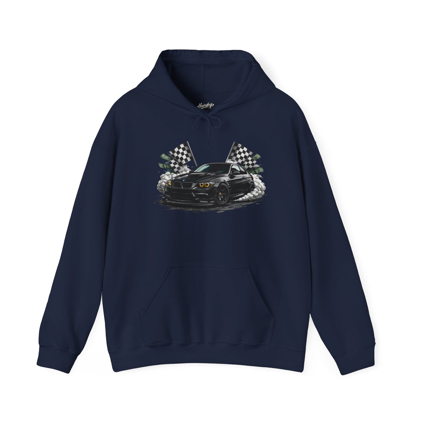Racing Car Hoodie — Drip Mask Back Graphic Streetwear