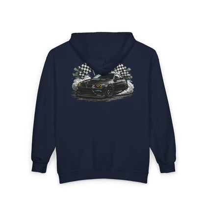 Racing Mustang Zip Hoodie – '1 of 1 Exclusive' Graphic Car Pullover