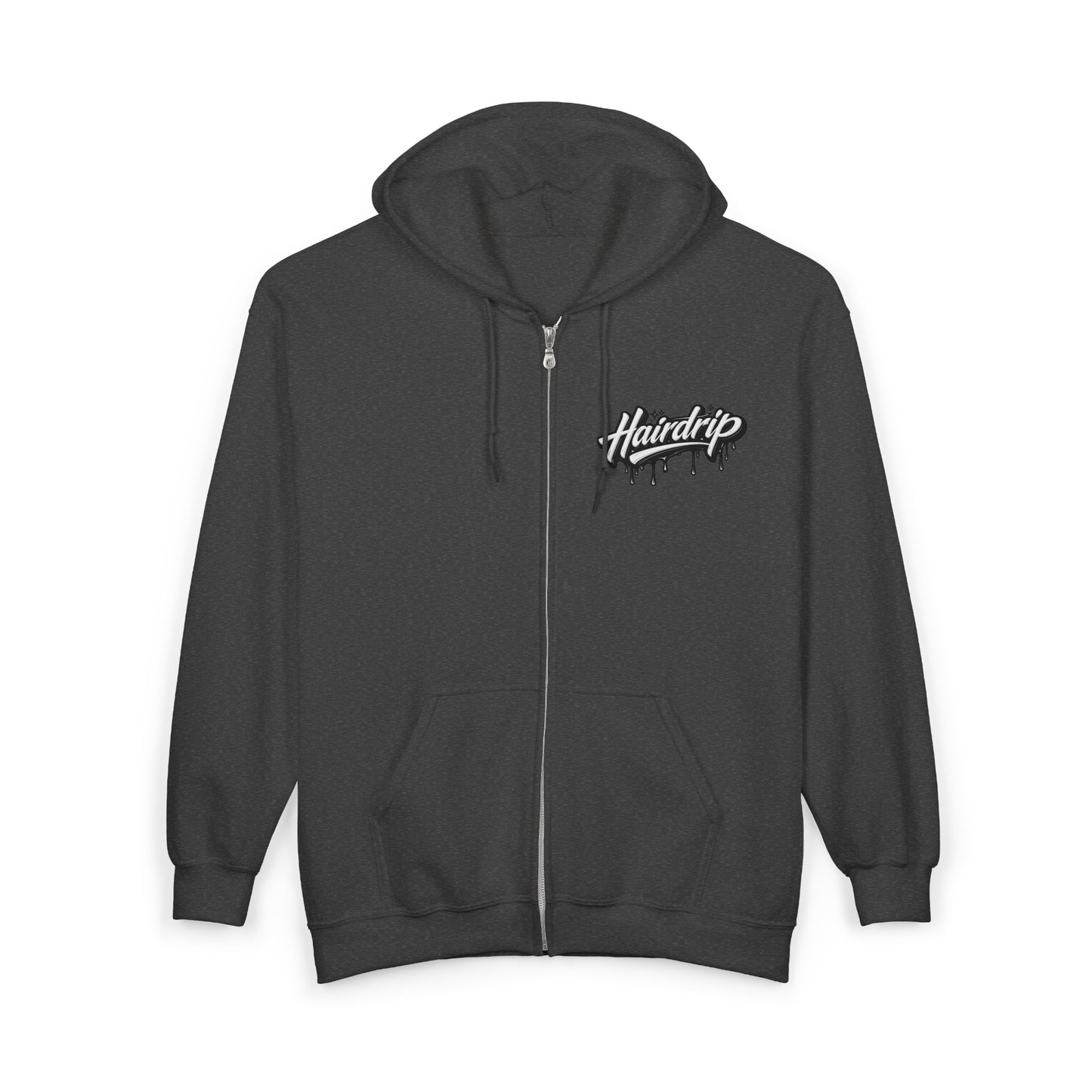 Hairdrip Logo Zip Hoodie – Barber Shop Barbering Crew Sweatshirt