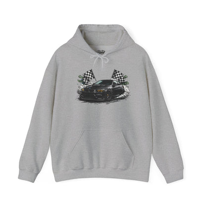 Racing Car Hoodie — Drip Mask Back Graphic Streetwear