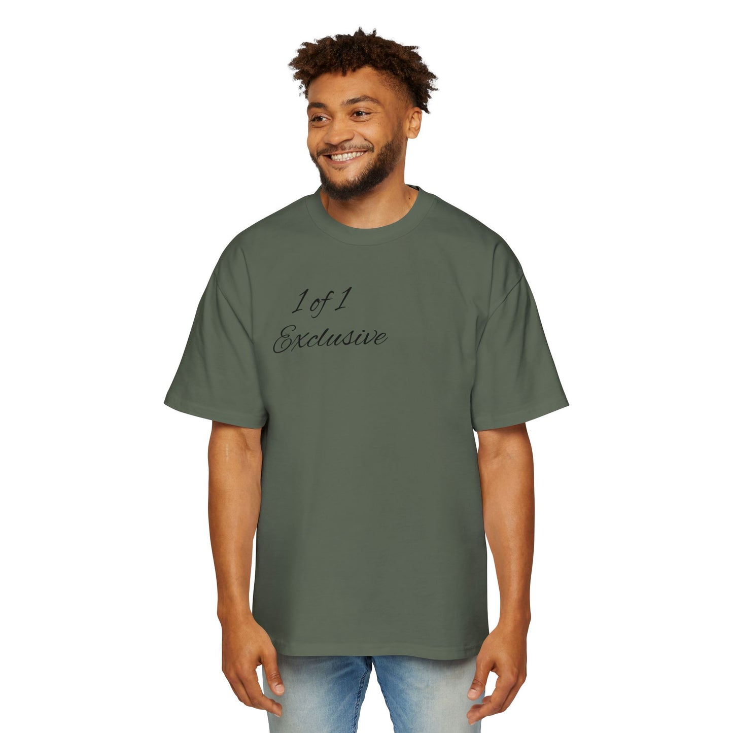 Oversized Tee — "1 of 1 Exclusive" Graphic T-Shirt (Hairdrip Drip Skull Back Print)