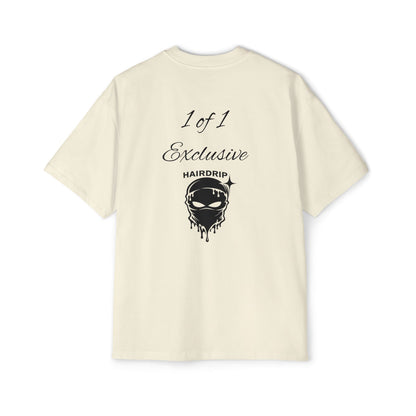 Oversized Tee — "1 of 1 Exclusive" Graphic T-Shirt (Hairdrip Drip Skull Back Print)