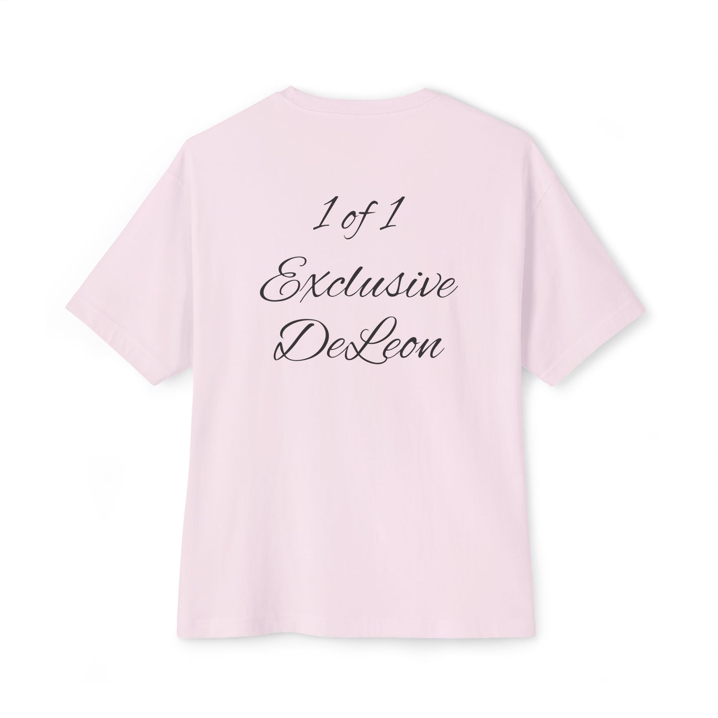 Exclusive DeLeon Graphic Tee — "1 of 1" Oversized Boxy Shirt