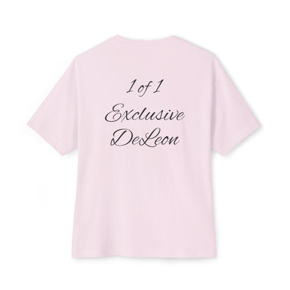 Exclusive DeLeon Graphic Tee — "1 of 1" Oversized Boxy Shirt