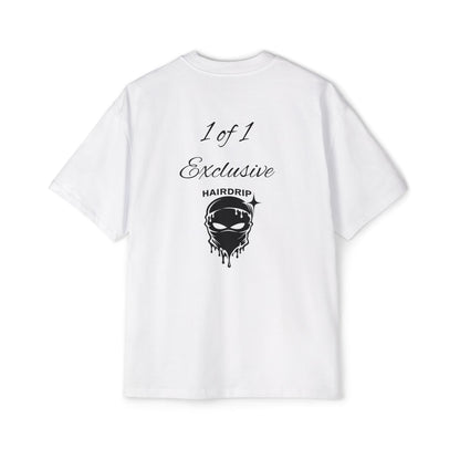 Oversized Tee — "1 of 1 Exclusive" Graphic T-Shirt (Hairdrip Drip Skull Back Print)