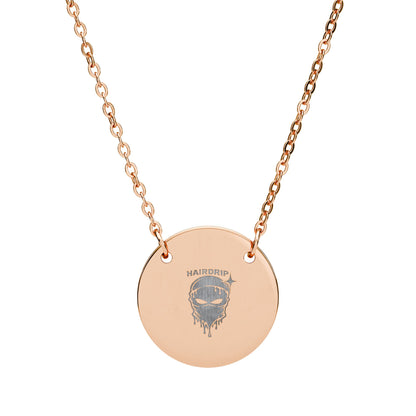 Engraved Circle Pendant Necklace – Custom Personalized Disc Jewelry