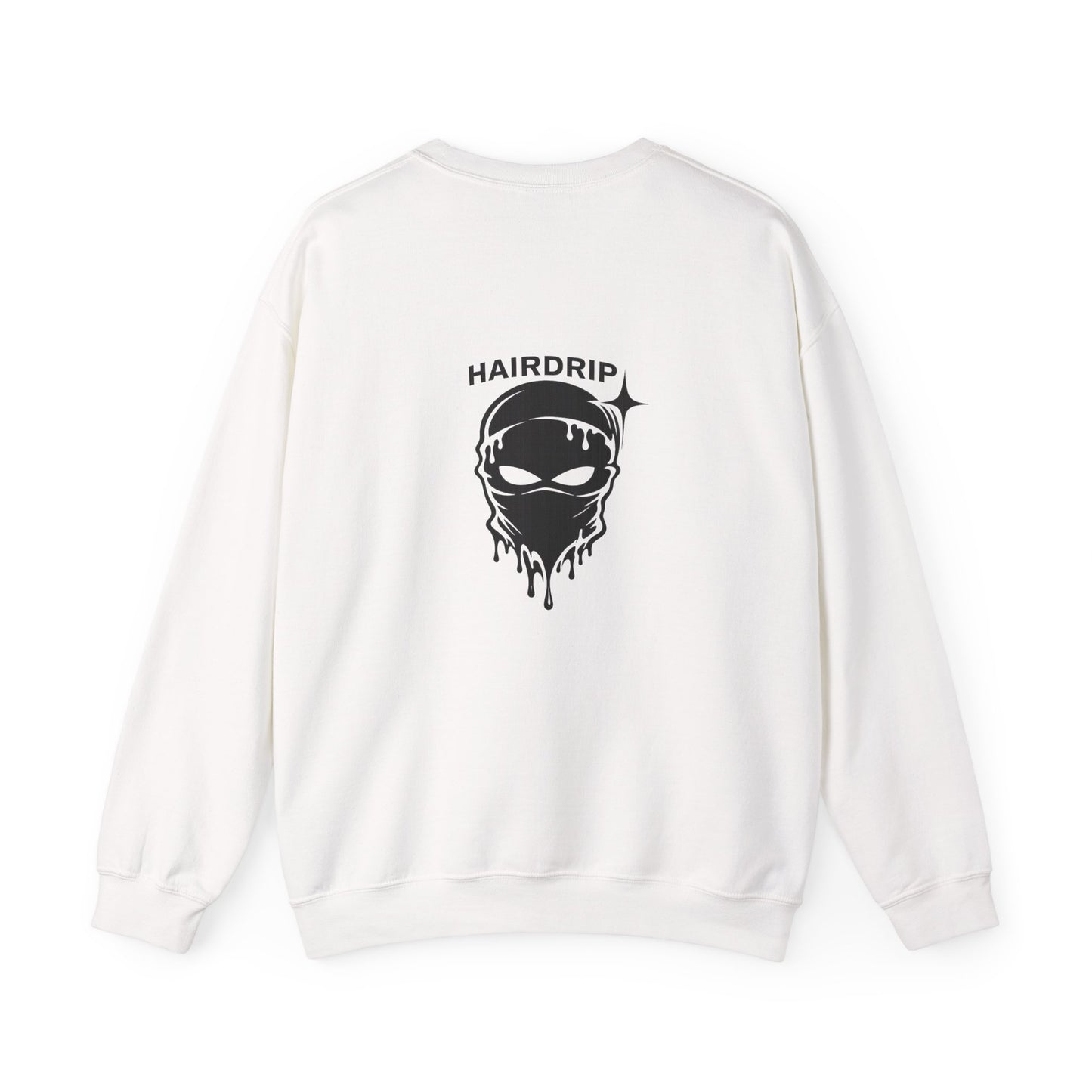 Car Crewneck Sweatshirt — 'Hairdrip' Drifting Muscle Car Design