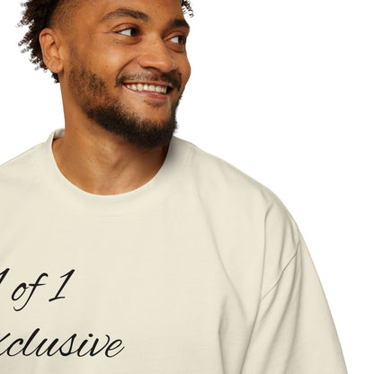 Oversized Tee — "1 of 1 Exclusive" Graphic T-Shirt (Hairdrip Drip Skull Back Print)