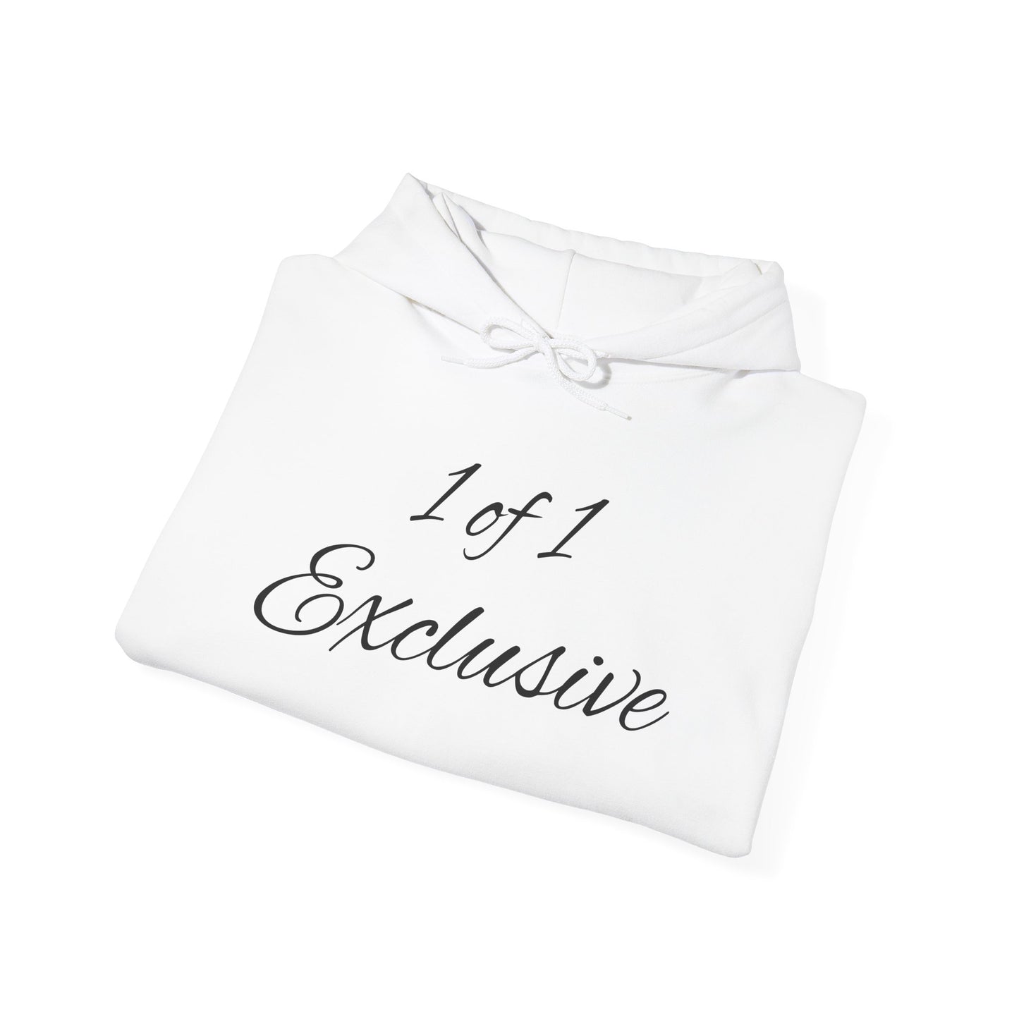 Exclusive "1 of 1" Hoodie — Minimal Script Design with Small Back Emblem