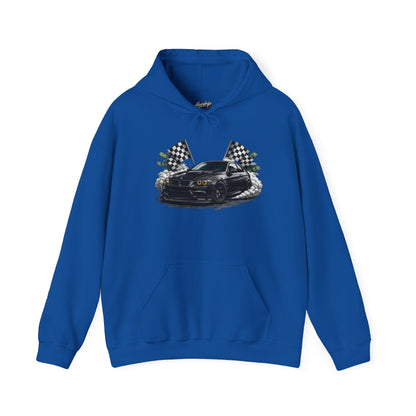 Racing Car Hoodie — Drip Mask Back Graphic Streetwear