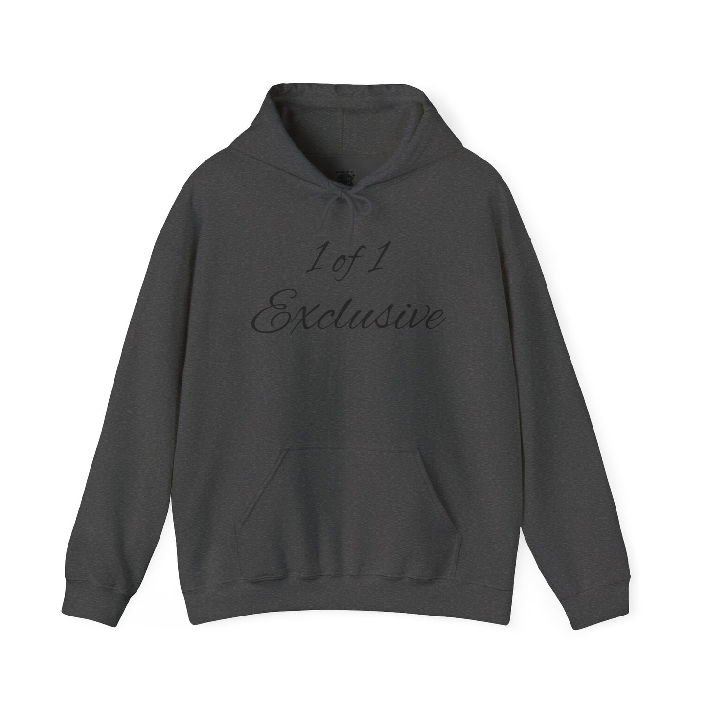 Exclusive "1 of 1" Hoodie — Minimal Script Design with Small Back Emblem