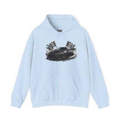 Racing Car Hoodie — Drip Mask Back Graphic Streetwear