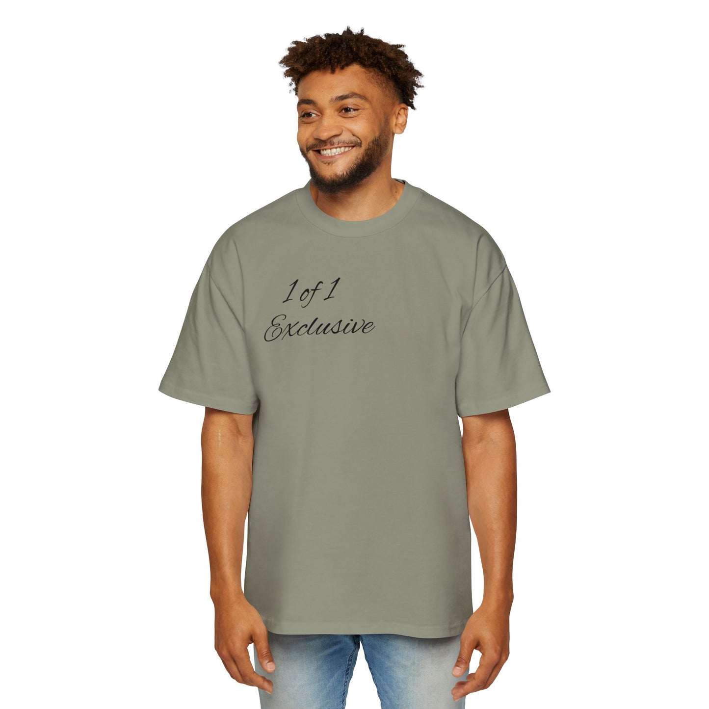 Oversized Tee — "1 of 1 Exclusive" Graphic T-Shirt (Hairdrip Drip Skull Back Print)