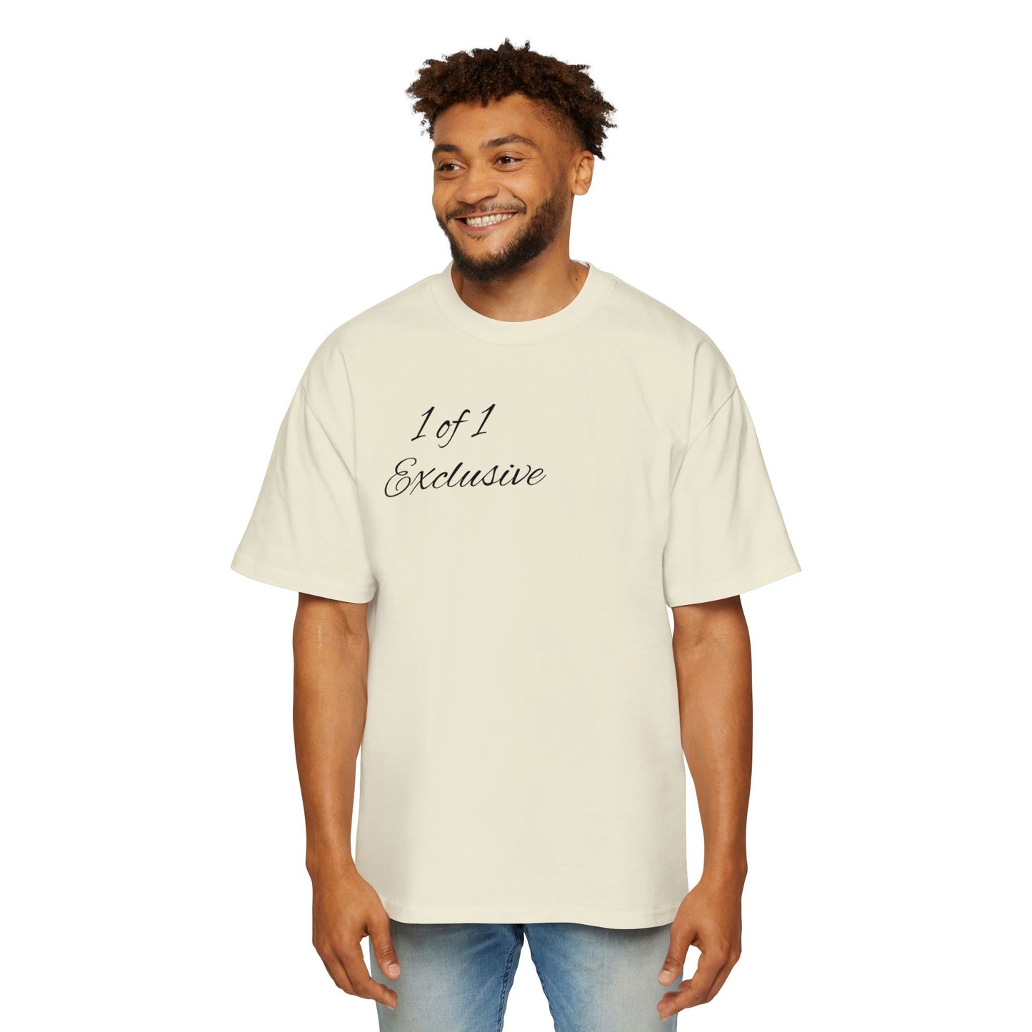 Oversized Tee — "1 of 1 Exclusive" Graphic T-Shirt (Hairdrip Drip Skull Back Print)