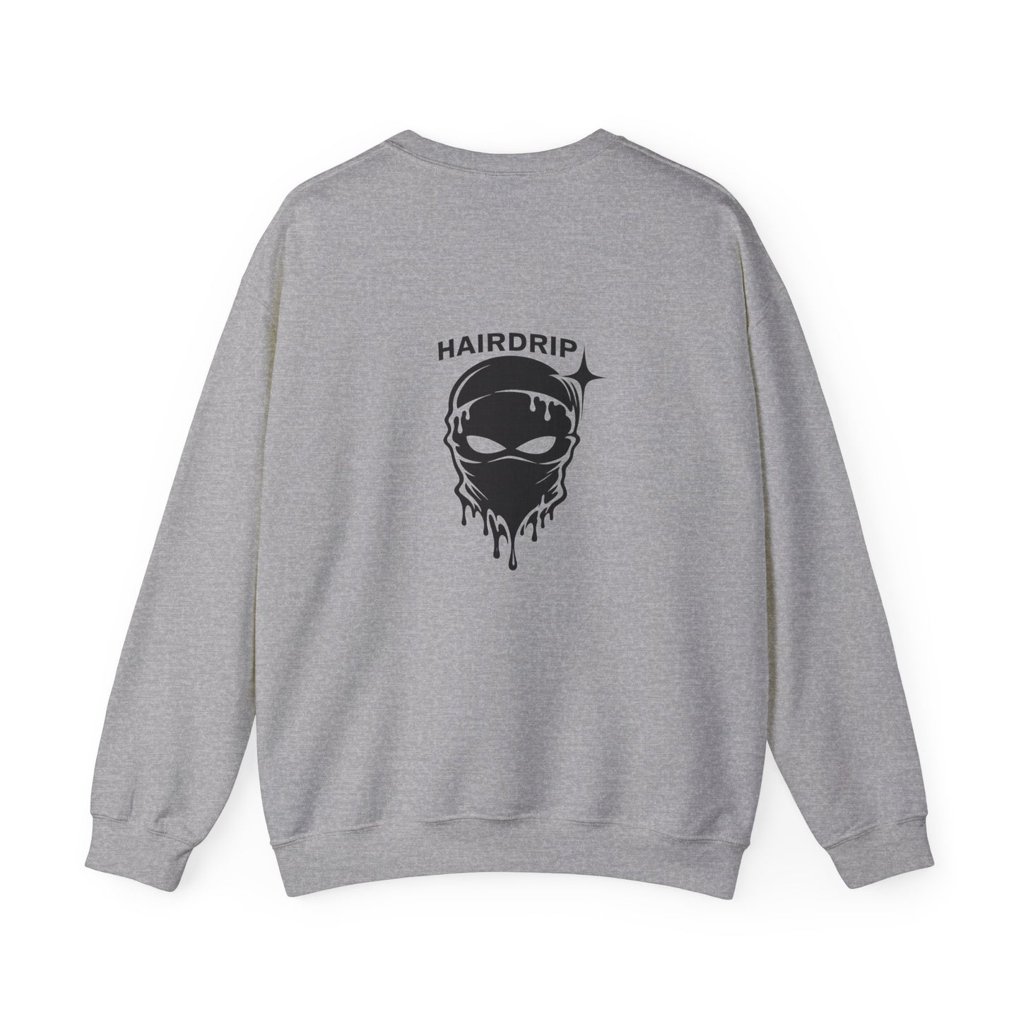 Car Crewneck Sweatshirt — 'Hairdrip' Drifting Muscle Car Design