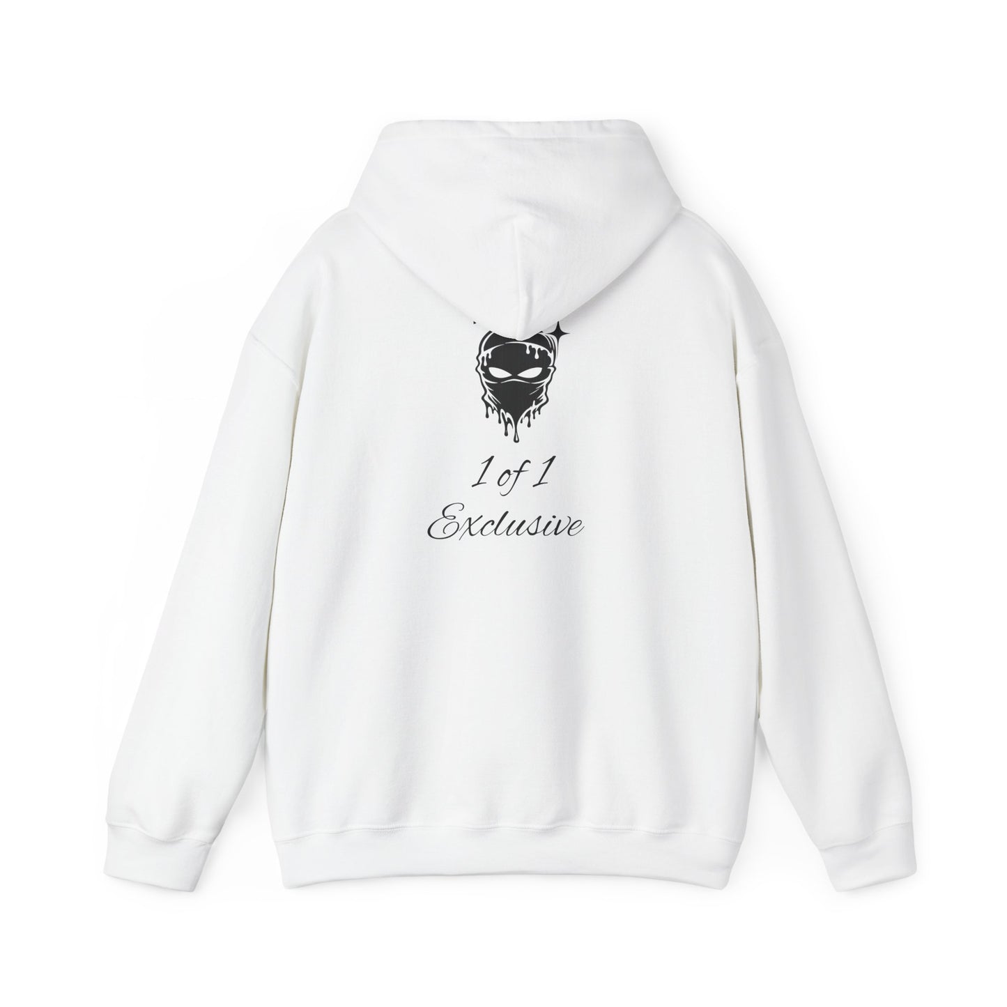Exclusive "1 of 1" Hoodie — Minimal Script Design with Small Back Emblem