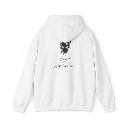Exclusive "1 of 1" Hoodie — Minimal Script Design with Small Back Emblem