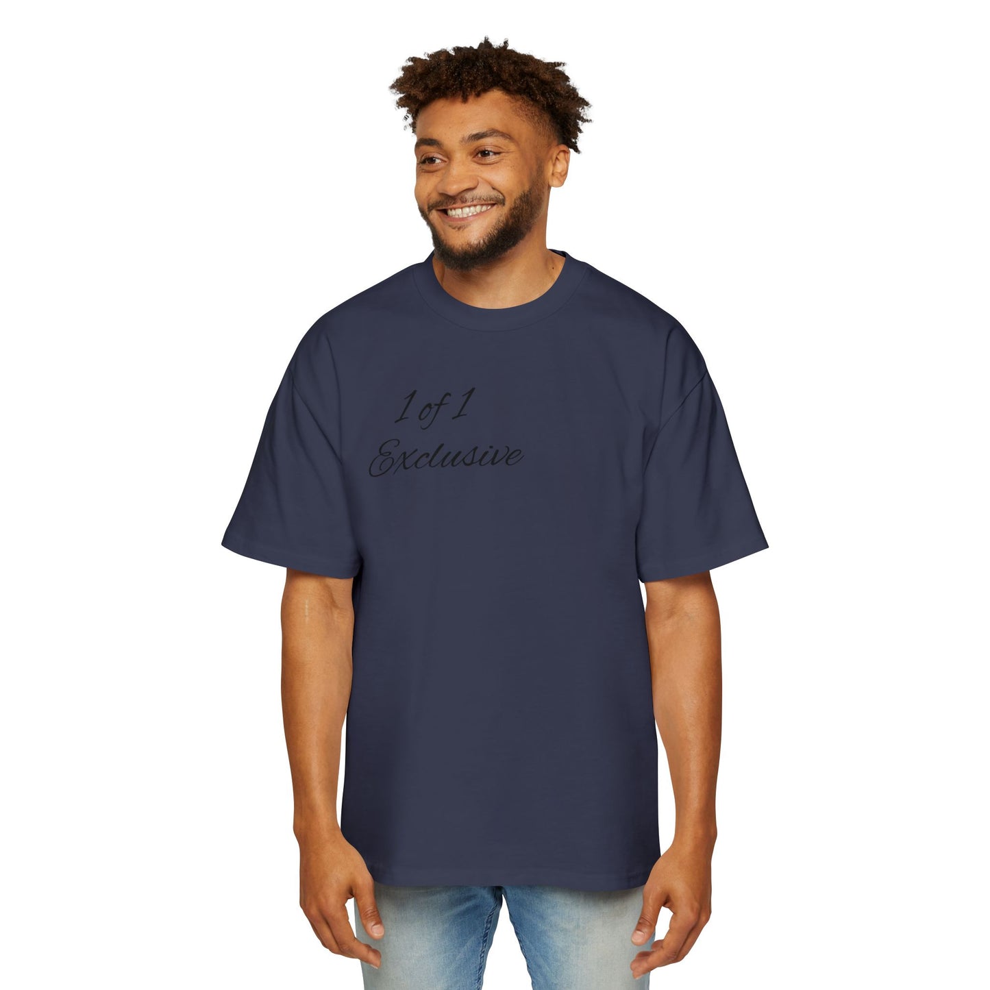 Oversized Tee — "1 of 1 Exclusive" Graphic T-Shirt (Hairdrip Drip Skull Back Print)
