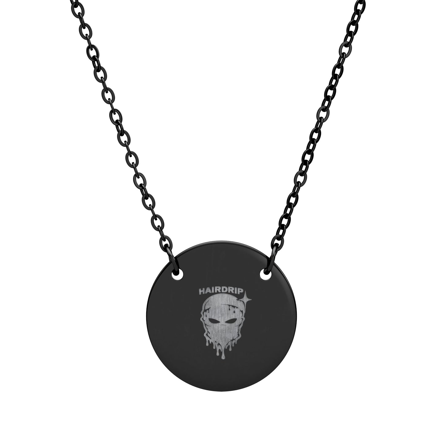 Engraved Circle Pendant Necklace – Custom Personalized Disc Jewelry