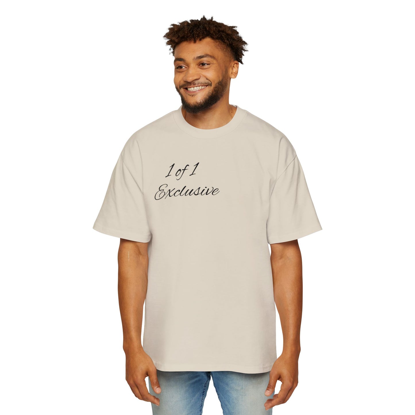 Oversized Tee — "1 of 1 Exclusive" Graphic T-Shirt (Hairdrip Drip Skull Back Print)