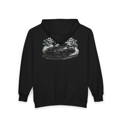 Racing Mustang Zip Hoodie – '1 of 1 Exclusive' Graphic Car Pullover