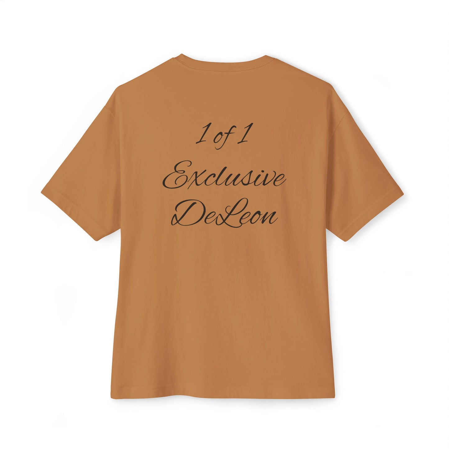 Exclusive DeLeon Graphic Tee — "1 of 1" Oversized Boxy Shirt