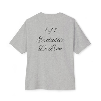 Exclusive DeLeon Graphic Tee — "1 of 1" Oversized Boxy Shirt