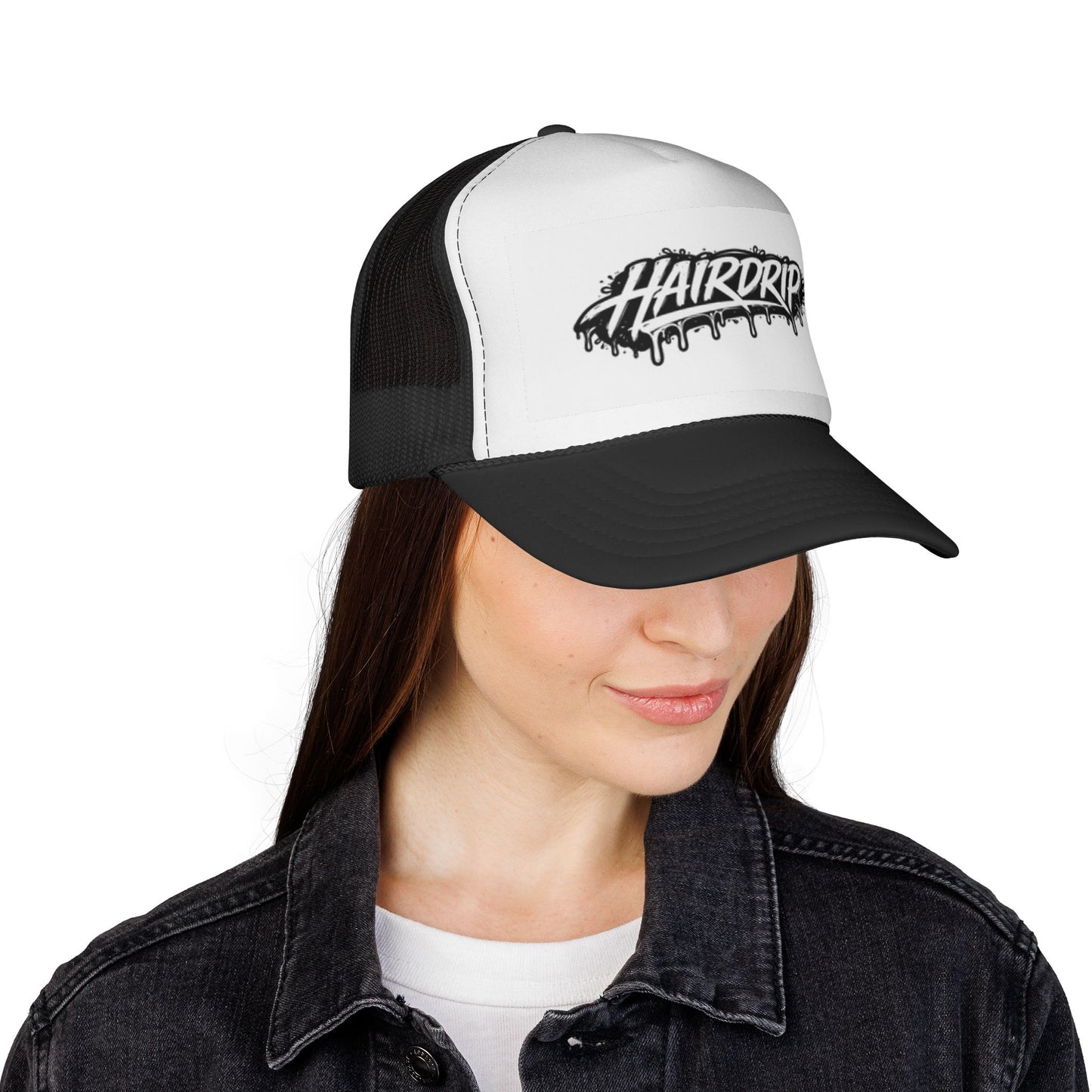 Hairdrip Trucker Cap – Drip Logo Mesh Hat for Stylists & Streetwear