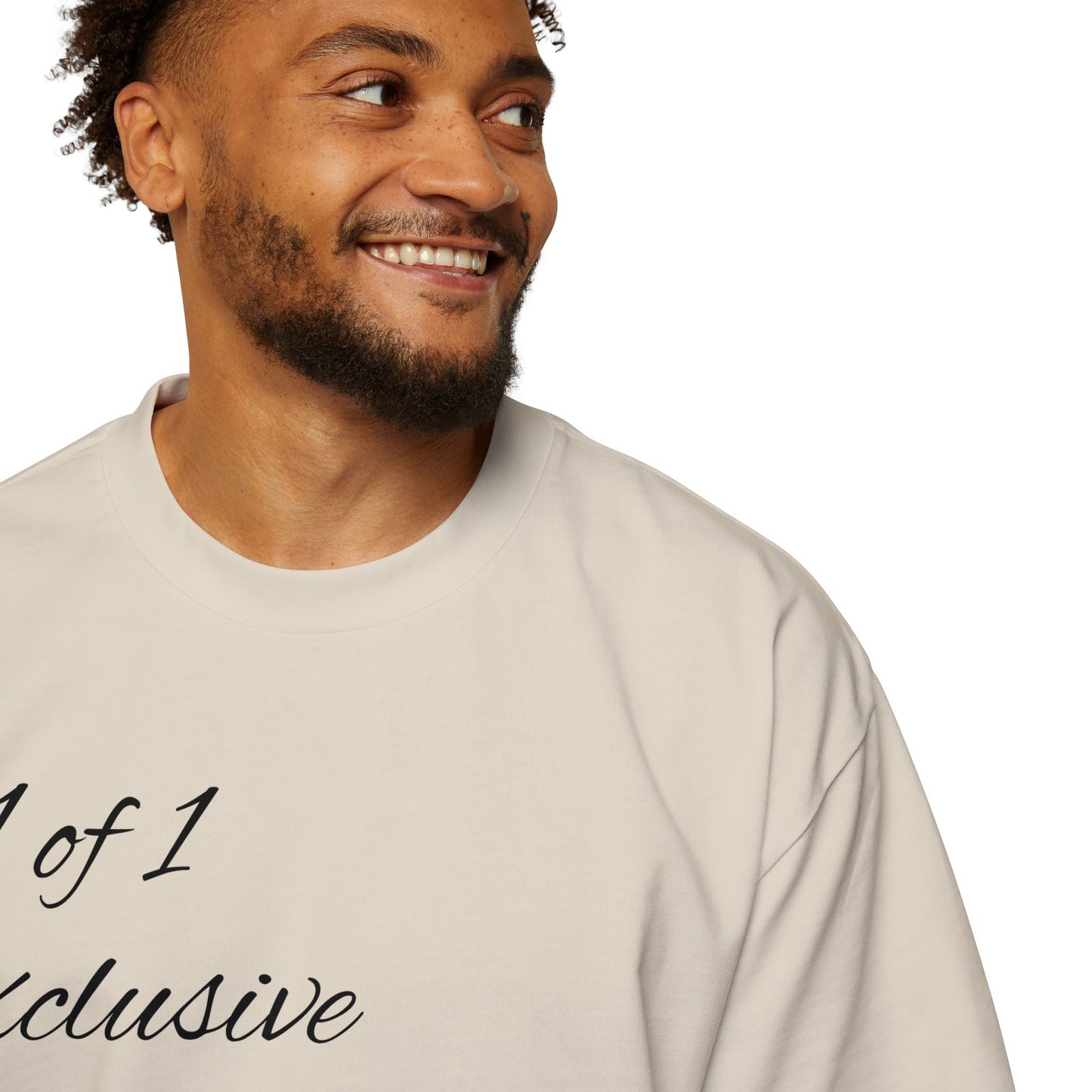 Oversized Tee — "1 of 1 Exclusive" Graphic T-Shirt (Hairdrip Drip Skull Back Print)