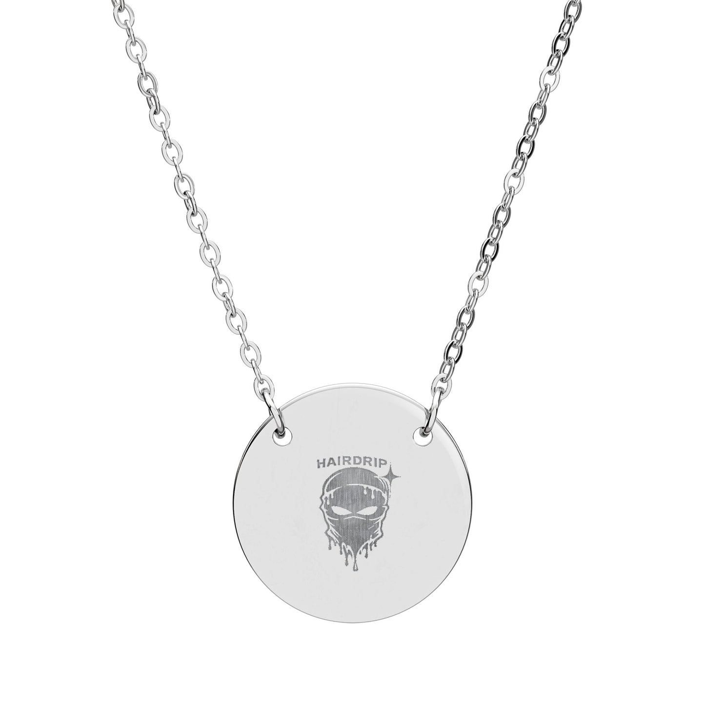 Engraved Circle Pendant Necklace – Custom Personalized Disc Jewelry