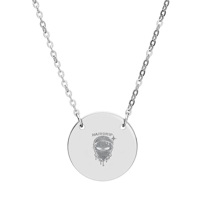 Engraved Circle Pendant Necklace – Custom Personalized Disc Jewelry