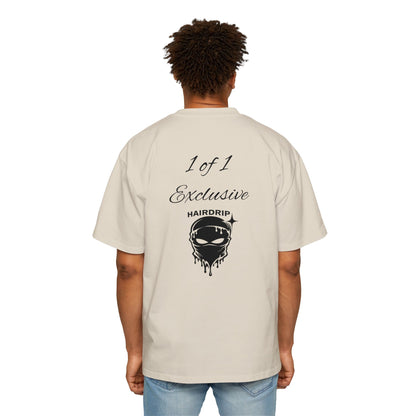 Oversized Tee — "1 of 1 Exclusive" Graphic T-Shirt (Hairdrip Drip Skull Back Print)