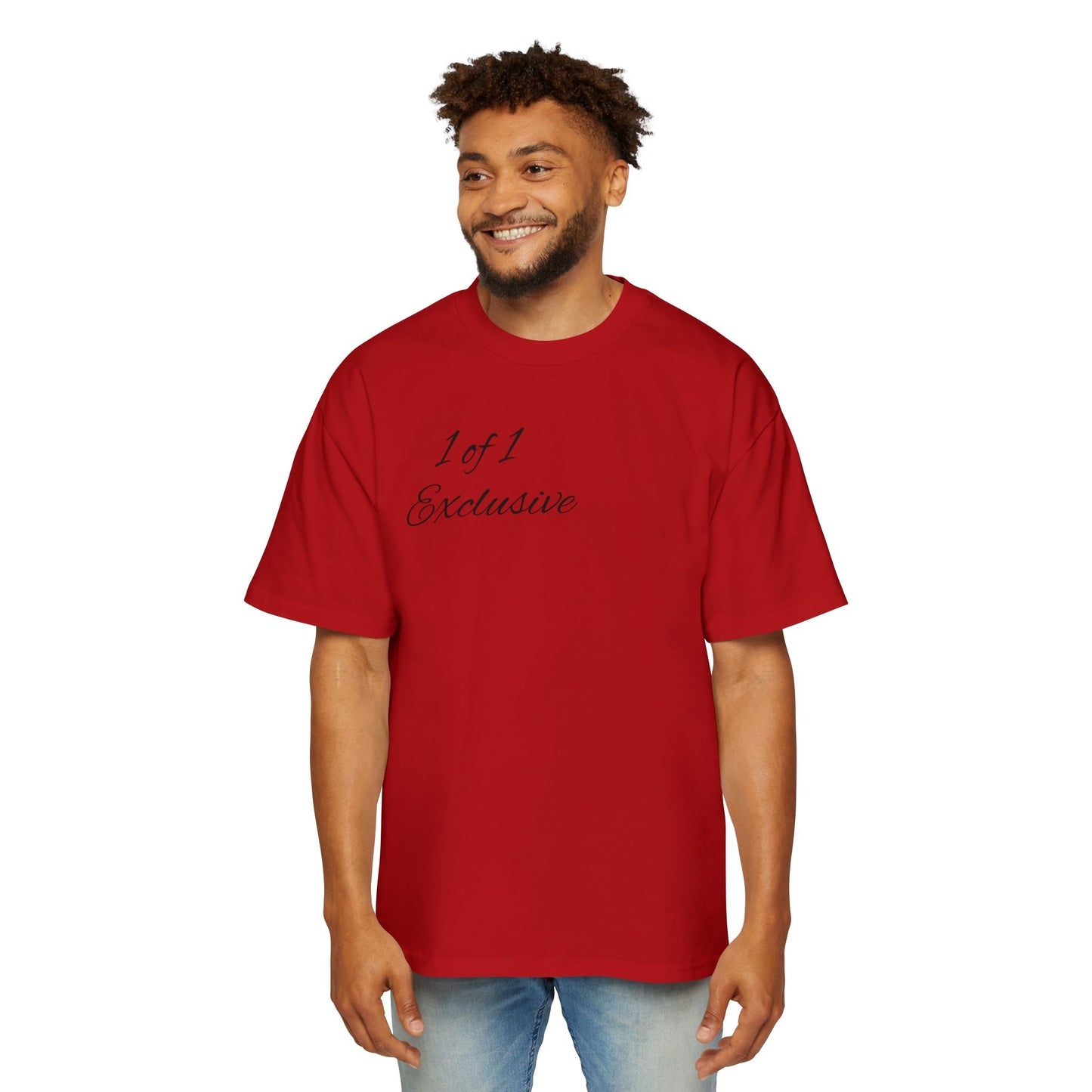 Oversized Tee — "1 of 1 Exclusive" Graphic T-Shirt (Hairdrip Drip Skull Back Print)