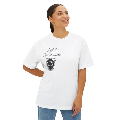 Exclusive DeLeon Graphic Tee — "1 of 1" Oversized Boxy Shirt