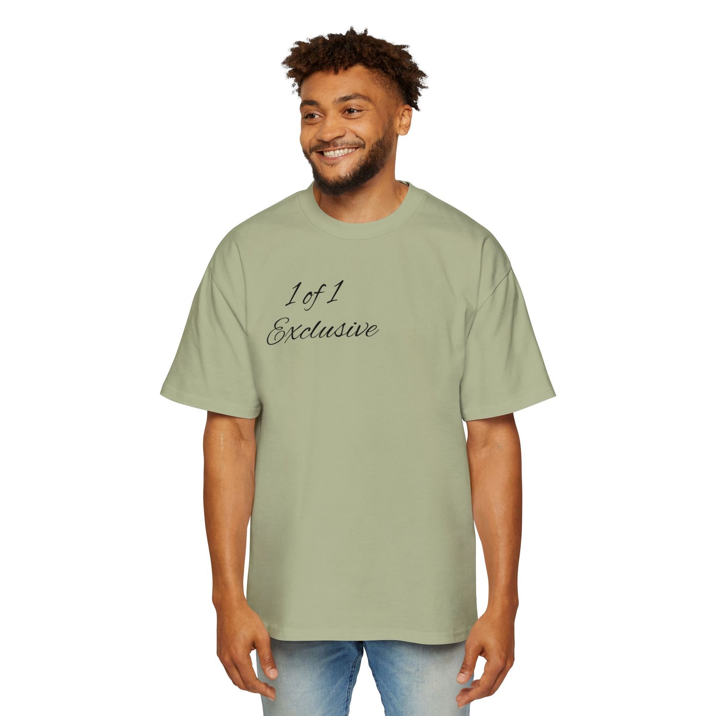 Oversized Tee — "1 of 1 Exclusive" Graphic T-Shirt (Hairdrip Drip Skull Back Print)