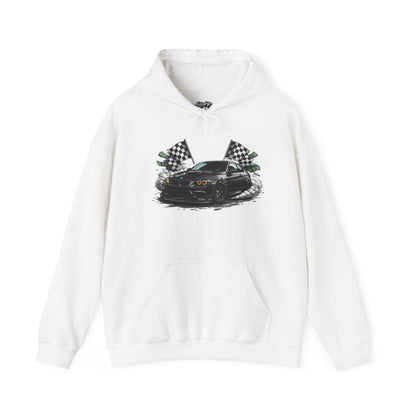 Racing Car Hoodie — Drip Mask Back Graphic Streetwear