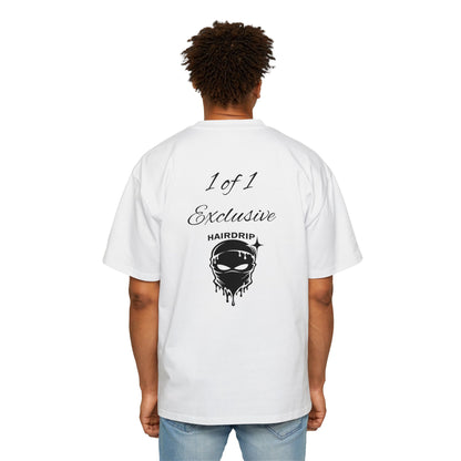 Oversized Tee — "1 of 1 Exclusive" Graphic T-Shirt (Hairdrip Drip Skull Back Print)
