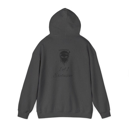 Exclusive "1 of 1" Hoodie — Minimal Script Design with Small Back Emblem