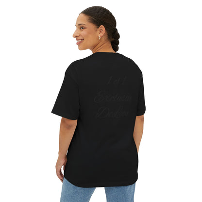 Exclusive DeLeon Graphic Tee — "1 of 1" Oversized Boxy Shirt
