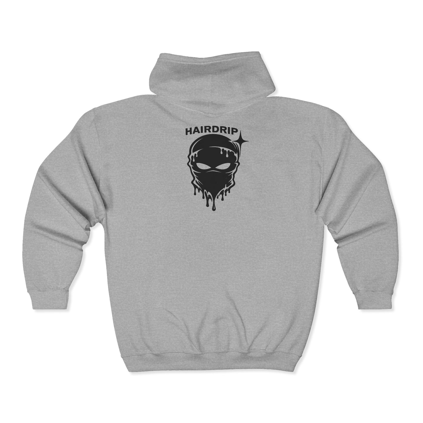 Hairdrip Logo Zip Hoodie – Barber Shop Barbering Crew Sweatshirt