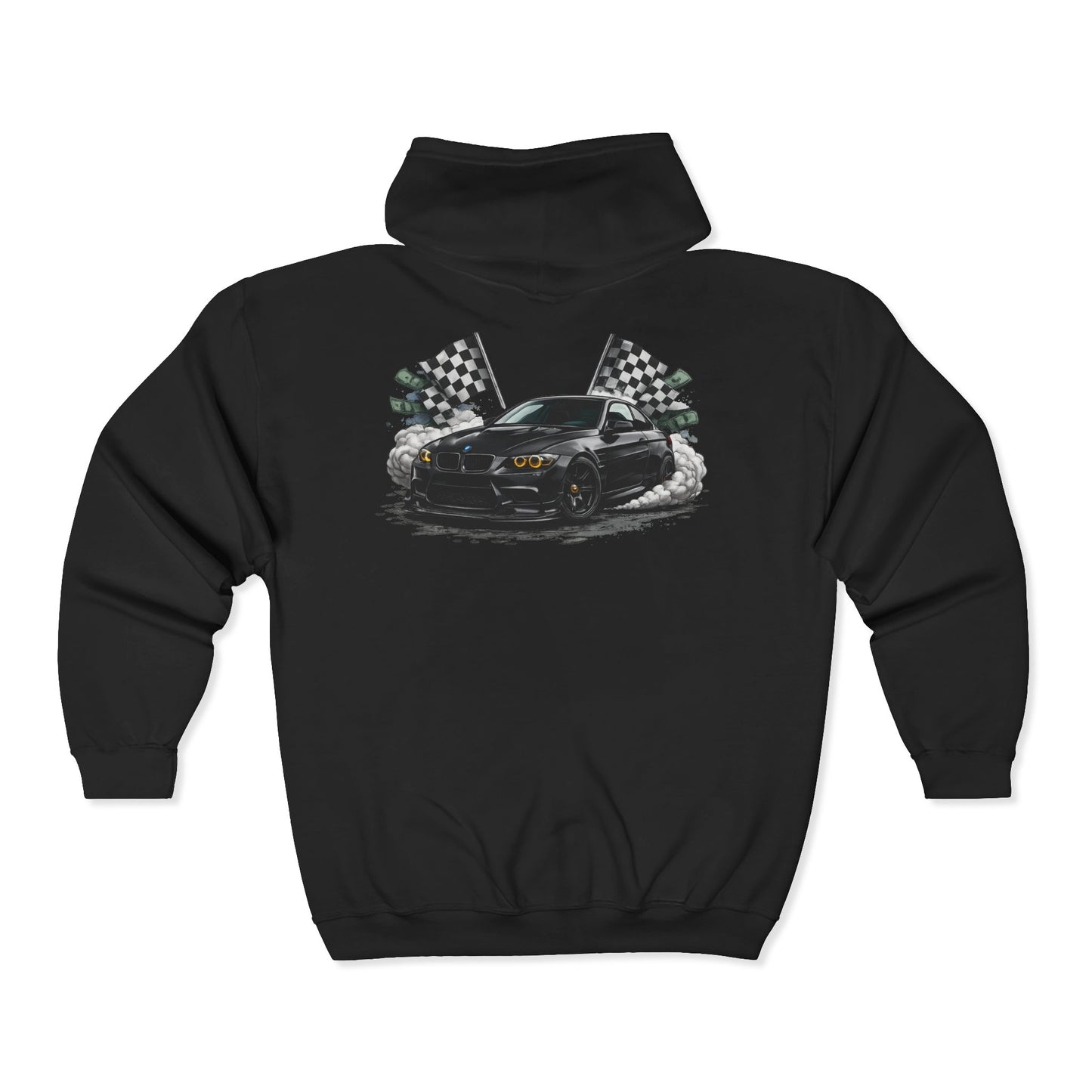 Racing Mustang Zip Hoodie – '1 of 1 Exclusive' Graphic Car Pullover