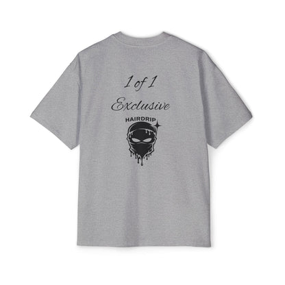 Oversized Tee — "1 of 1 Exclusive" Graphic T-Shirt (Hairdrip Drip Skull Back Print)