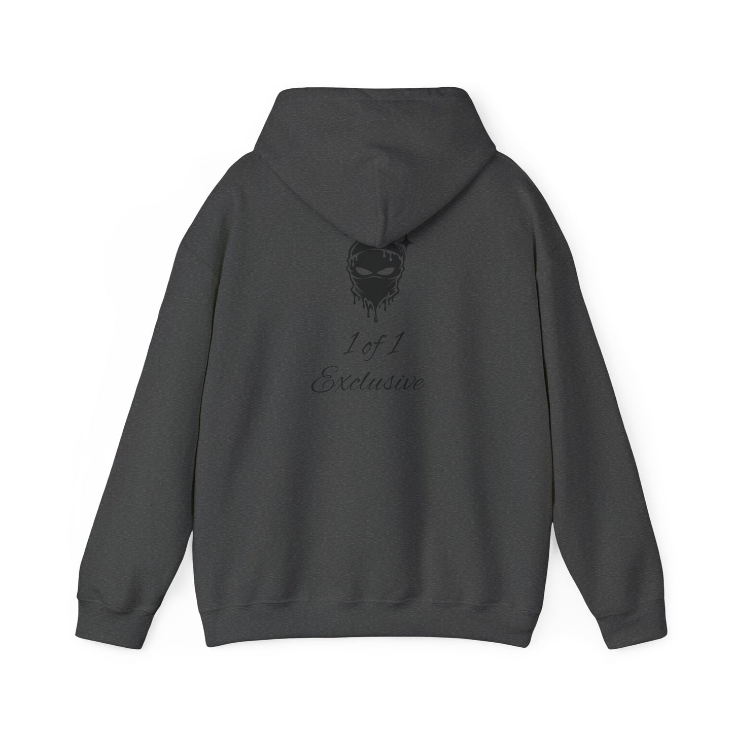 Exclusive "1 of 1" Hoodie — Minimal Script Design with Small Back Emblem
