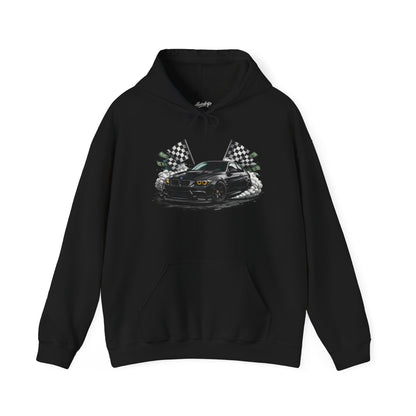 Racing Car Hoodie — Drip Mask Back Graphic Streetwear