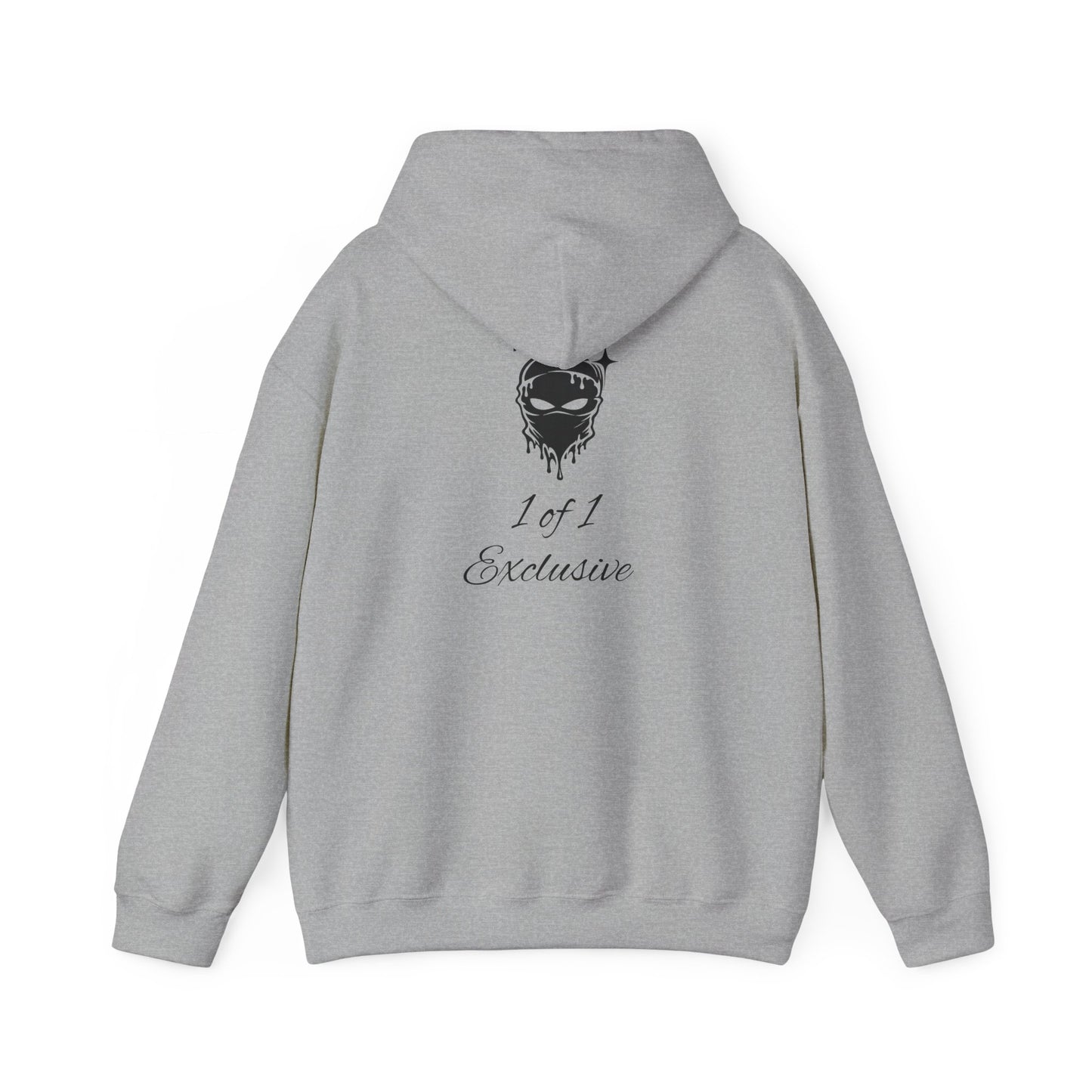 Exclusive "1 of 1" Hoodie — Minimal Script Design with Small Back Emblem