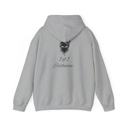 Exclusive "1 of 1" Hoodie — Minimal Script Design with Small Back Emblem