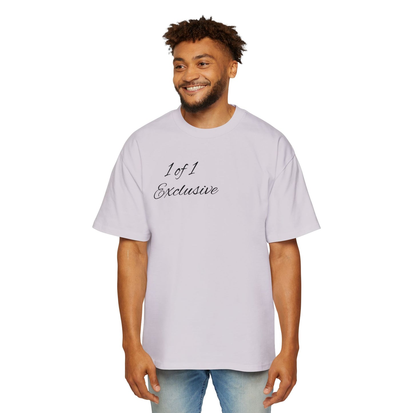 Oversized Tee — "1 of 1 Exclusive" Graphic T-Shirt (Hairdrip Drip Skull Back Print)