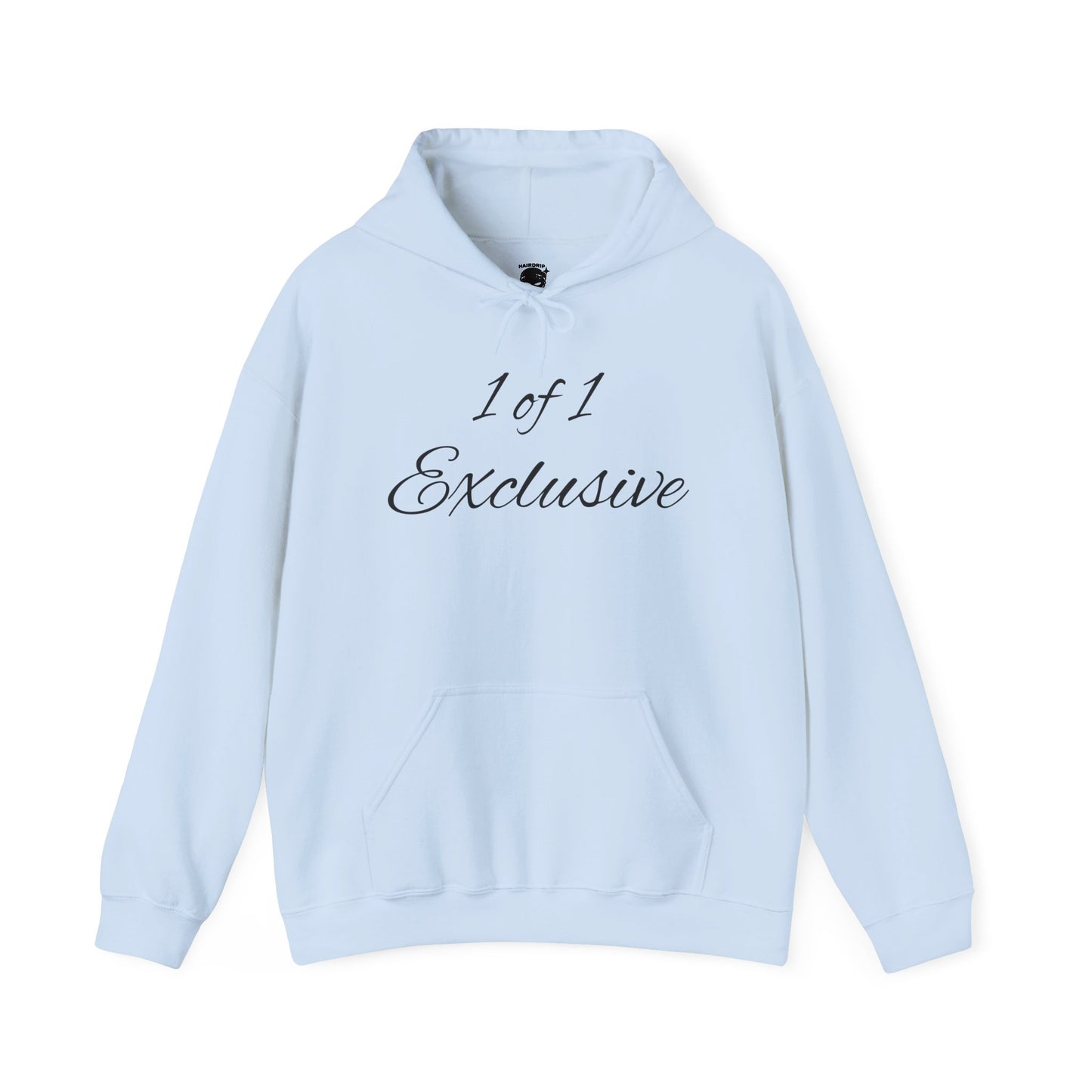 Exclusive "1 of 1" Hoodie — Minimal Script Design with Small Back Emblem